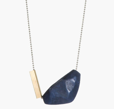 Deep Blue Irregular Single Necklace - Fair Trade Jewellery from Just Trade