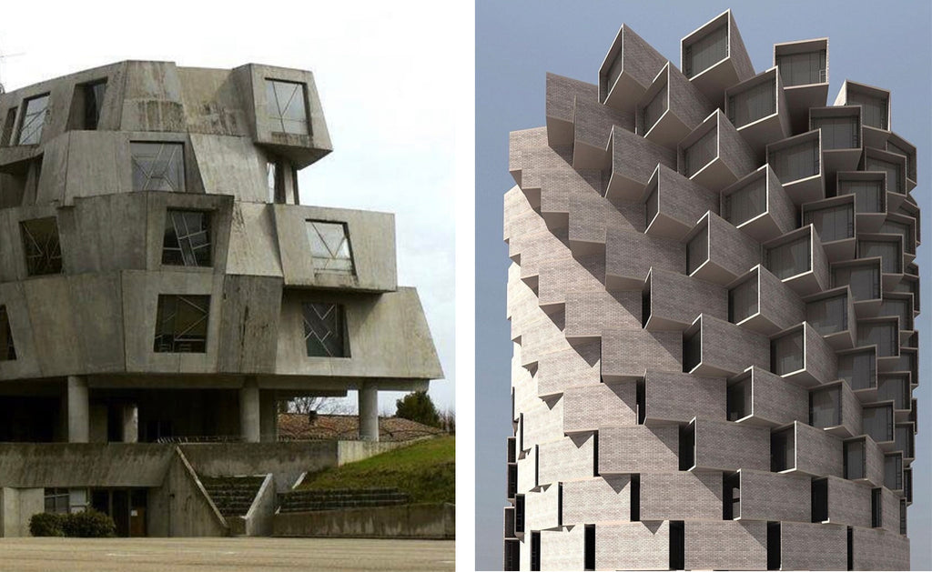 Brutalist buildings Georges Adilon and Nuru Karim