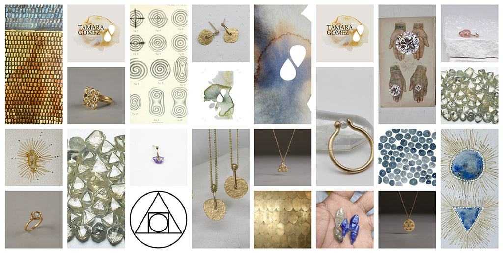 Tamara Gomez, Mood boards for jewellery collections and design ideas