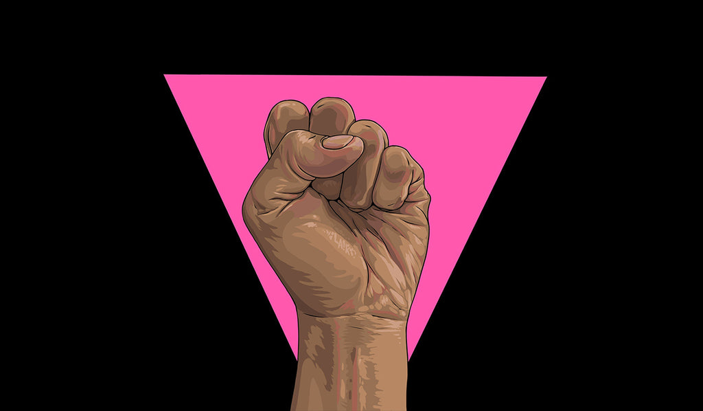 Queer Power Symbol by Laik Ecola for Queer Exhibition Bristol