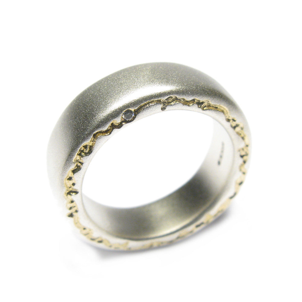 Danam Antik * (Ole W Jacobsen) Sterling Silver / Gold Ring with