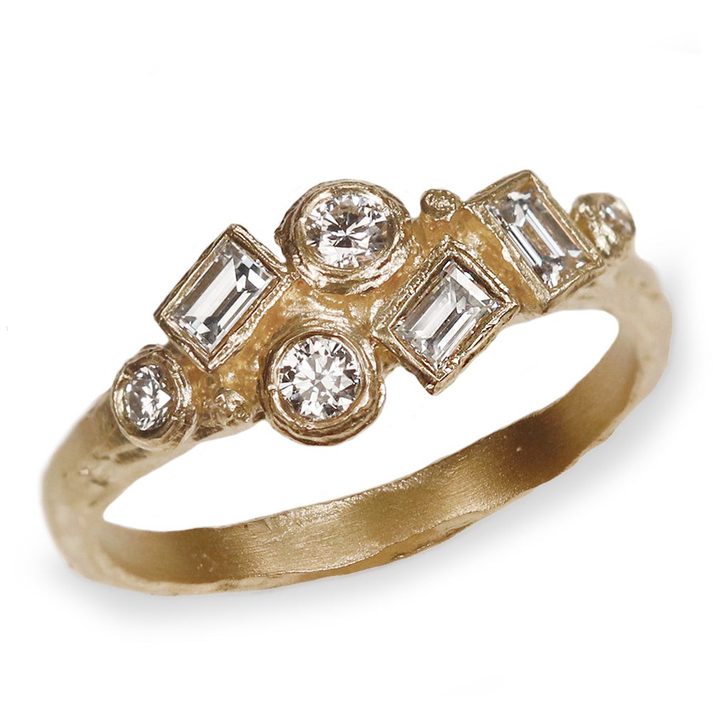 Vintage Circa 1960s Pink Diamond Filigree Ring 9 Carat Yellow] Gold –  Imperial Jewellery