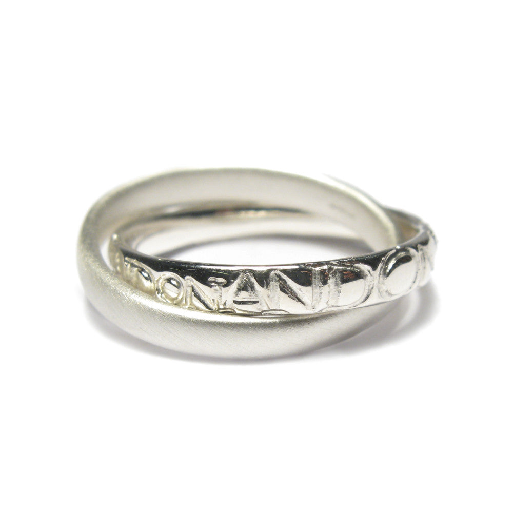 Interlocking Twisted Diamond Engagement Ring Setting 14k White Gold (0.80  ct)