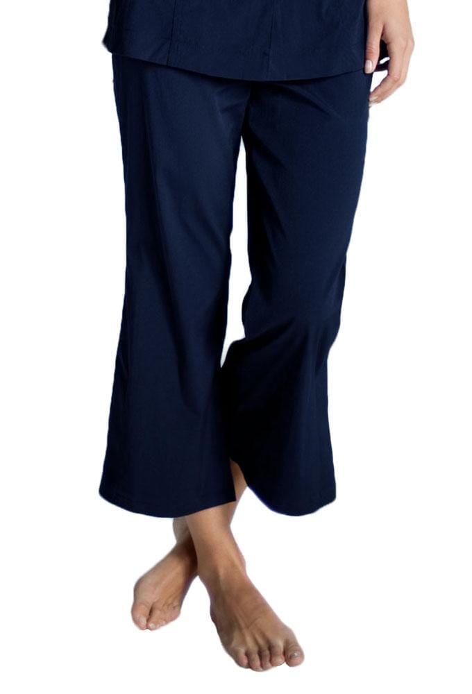 Buy DIAZ Women's Regular Fit Plain 3/4th Capri Pants (Royal Blue