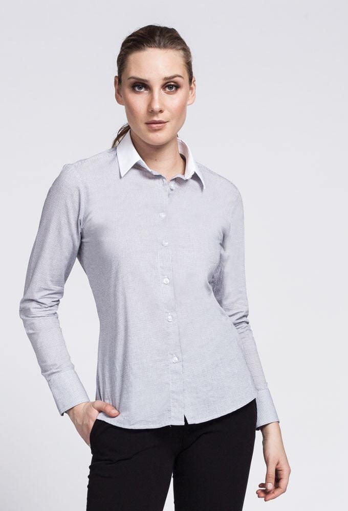 Oxford Women's Mini Check Dress Shirt – Noel Asmar Uniforms