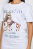White Barbie Printed Slogan T.Shirt