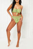 Lime Green Crochet Bandeau Bikni Set