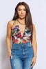 Black Floral Cut Out Mesh Bodysuit