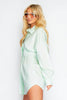 Lime Green Fitted Shirt Dress