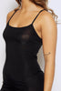 Black Slinky Midi Cami Dress