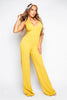 Yellow Bandage Halterneck Jumpsuit