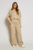 Stone Soft Knit Jumper & Wide Trousers Loungeset