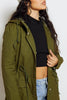 Khaki Green Parka Jacket