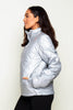 Fila Silver Metallic Puffer Jacket