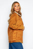 Tan Cord Oversized Longline Jacket