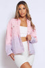 Pink Denim Oversized Denim Jacket