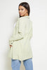 Sage Green Crepe Open Longline Blazer