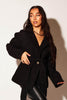 Black Cord Tie Waist Jacket