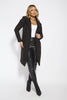 Black Waterfall Hooded Jacket