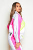 Puma White Colour Block Retro Oversize Track Jacket