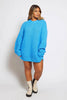 Plus Blue Chunky Longline Knitted Jumper