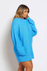 Plus Blue Chunky Longline Knitted Jumper