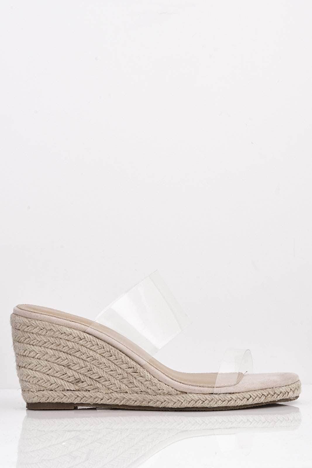 perspex espadrille wedges