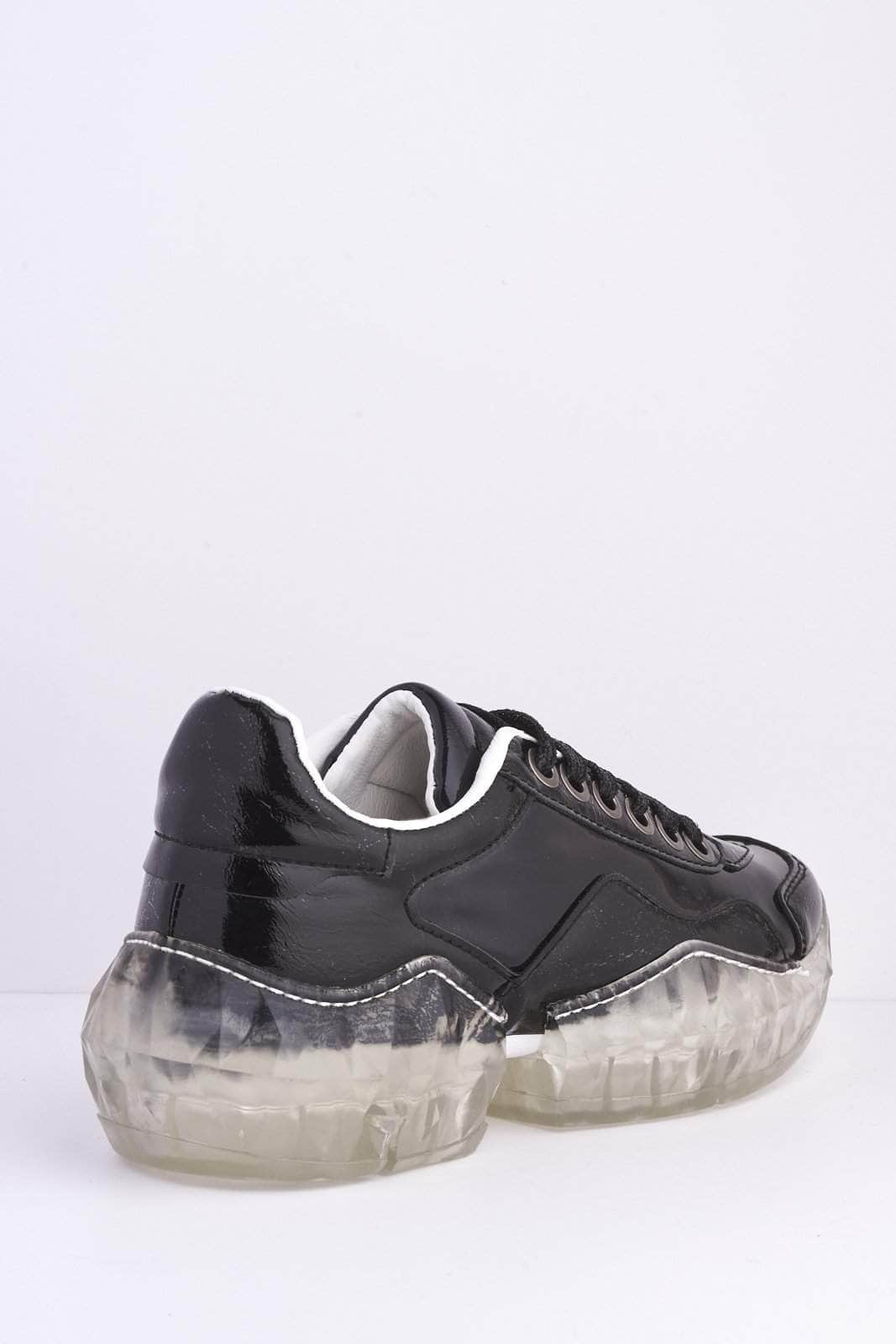 clear sole trainers