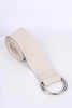 Nude Pu D Ring Belt