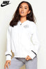 Nike White Zip Up Sports Fleece Jacket