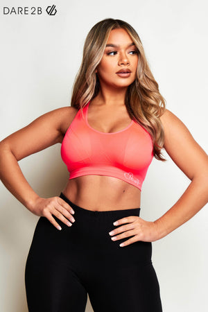 Dare 2B Commence Sports Bra in Neon Pink