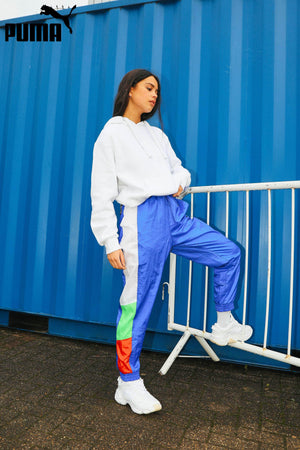 Puma Blue Colour Block Retro Pants