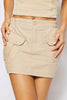 Sand Cargo Micro Mini Skirt