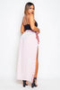 Blush Satin Tie Beach Sarong