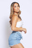 White Slinky Cut Out One Shoulder Bodysuit