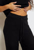 Black Short Sleeve Knit & Wide Trouser Co-ord