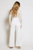 White Lace High Neck Wide Leg Jumpsuit