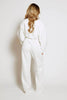 Plus+ White Plunge Long Sleeve Jumpsuit