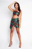 Multicoloured Sequin Wrap Skirt & Bandeau Top Co-ord