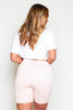 Peach Longline Sweat Shorts