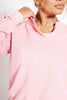 Pink Washed V Neck Sweater