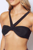 Black Slinky Halter Neck Bandeau Bralet