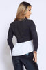 Black Contrast 2 in 1 Jumper