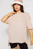 Light Pink Oversize Cotton T-Shirt