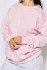 Light Pink Oversize Basic Sweatshirt
