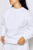 White Oversize Basic Sweatshirt