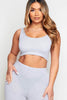 Grey Scoop Neck Bralet