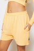 Orange Sweat Boyfriend Shorts