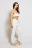 White Casual Basic Joggers