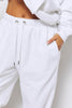 White Oversize Casual Joggers